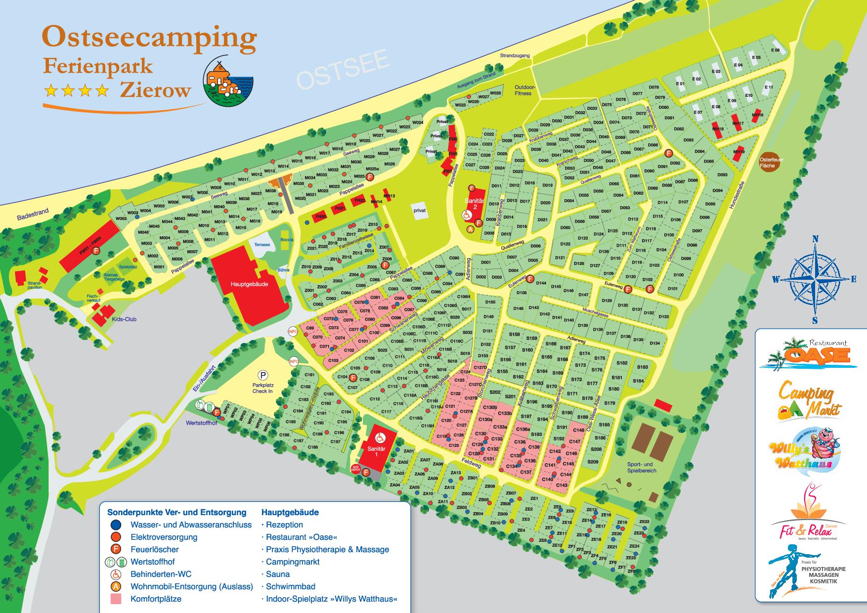 pitches for caravans, campers and tents pitches for caravans, campers and tents