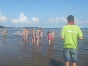 Animation am Strand