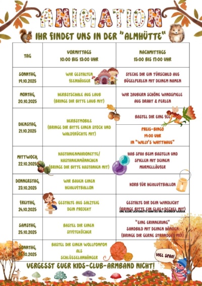 Animationsplan Herbst 2025