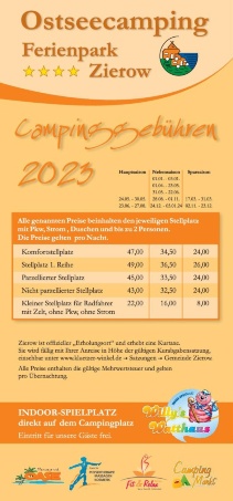 Campinggebühren 20231