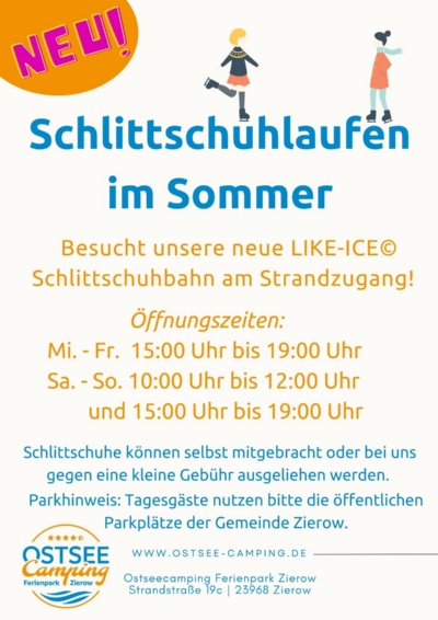 Flyer Schlittschuhbahn