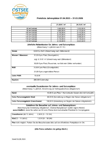 Preise Jahresplätze 25-26